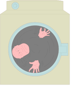 Washing Machine Clipart with Hands: Unique SVG Illustration