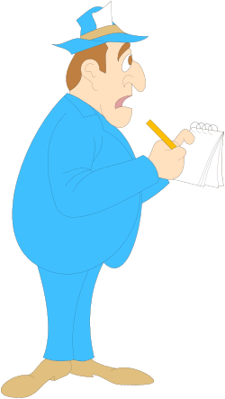 Cartoon Character Holding Pencil  Fun Clipart for Creative Projects