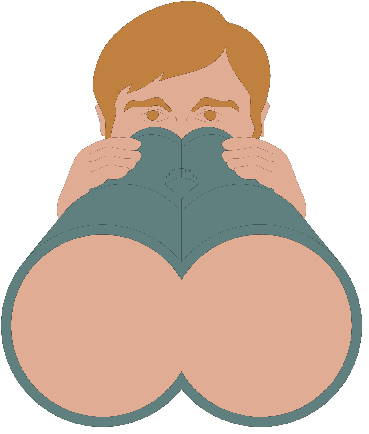 Big Belly Man Clipart - Whimsical Character for Fun Illustrations