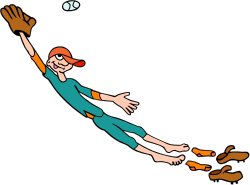 Diving Person in Water Clipart - Vibrant Underwater Scene