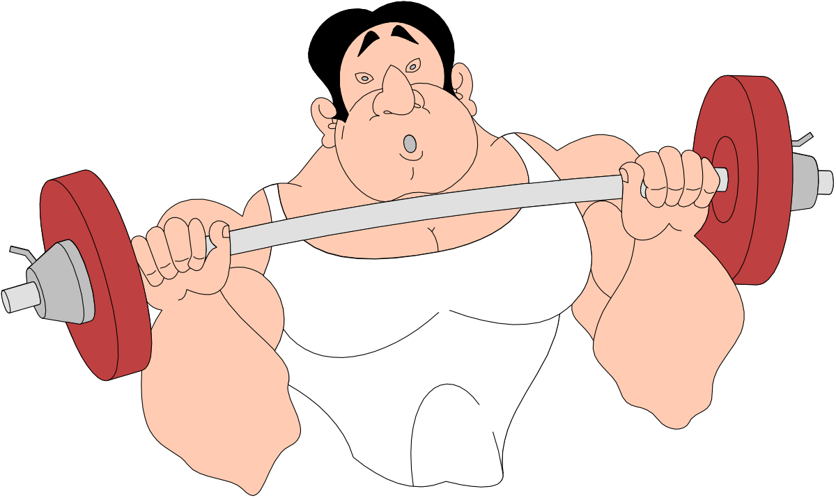 a man lifting a barbell with a barbell clip art png transparent Barbell Clipart: Man Lifting Weights for Fitness and Strength Training