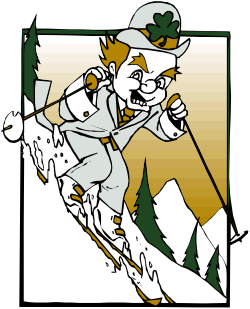 Skiing Cartoon Character Clipart: Fun Winter Adventure