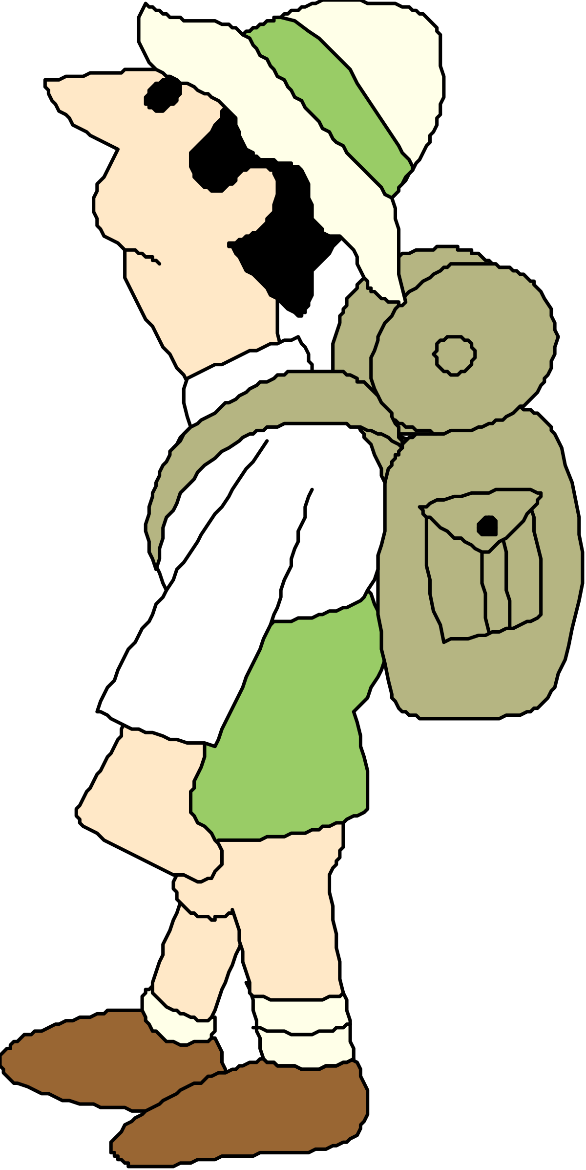 Boy with Backpack Clipart - Bright and Playful Illustrations