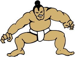 Cartoon Character with Big Body and Big Smile Clipart