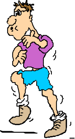 Running Cartoon Character Clipart for Fun and Dynamic Designs