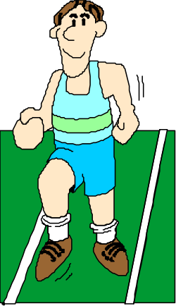 Cartoon Boy Clipart: Playful Character in Blue Shirt and Shorts