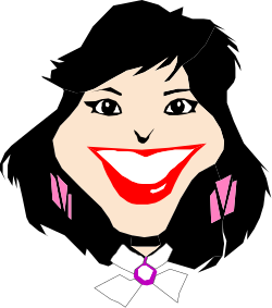 Smiling Woman Clipart - Joyful Expressions and Vibrant Character Designs