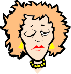 Charming Woman with Yellow Bow Tie and Black Shirt Clipart