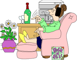 Woman Sitting in Chair with Wine Bottle - Elegant Clipart for Various Themes