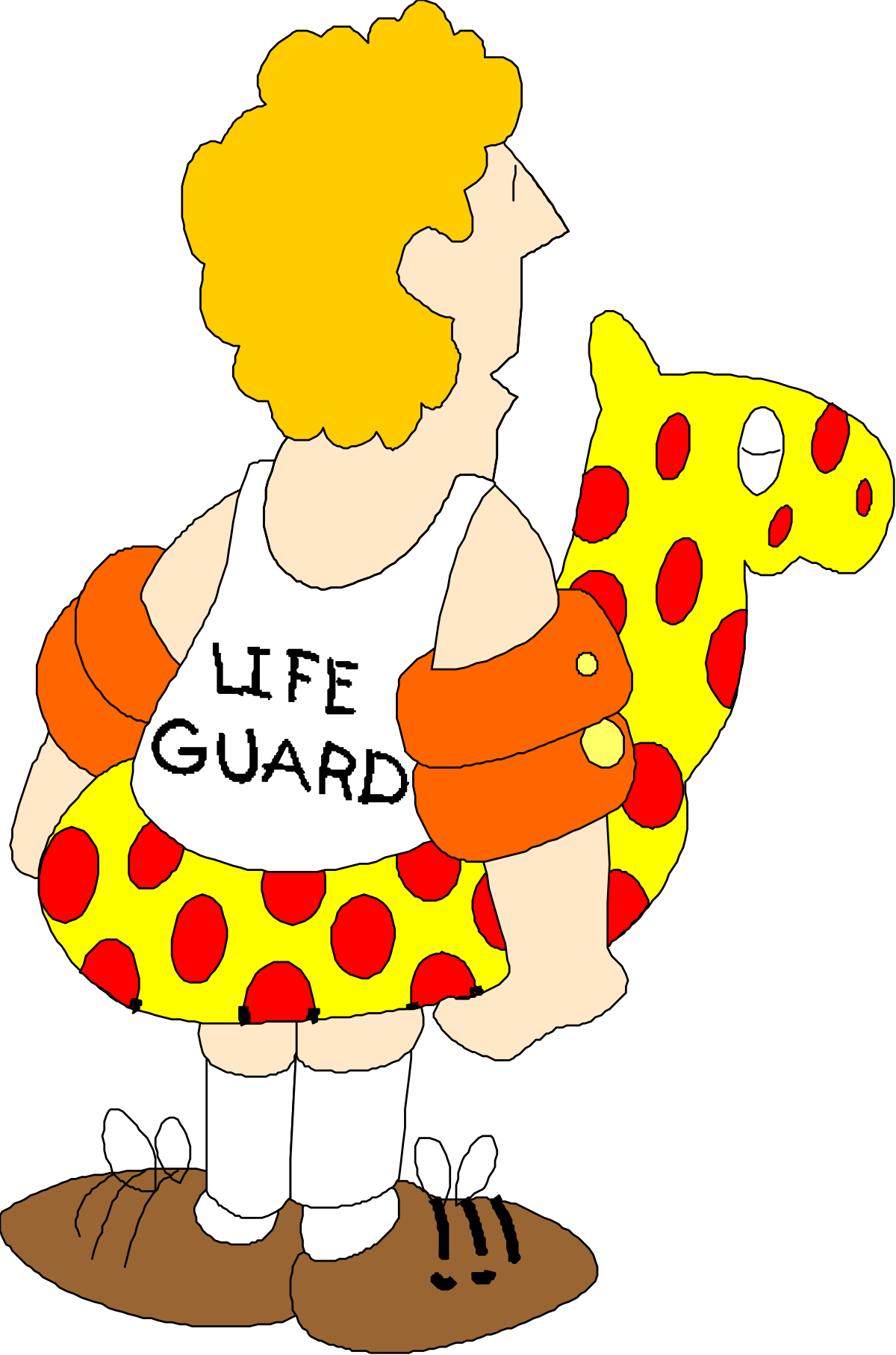 Cartoon Character Holding Pizza Slice - Fun and Playful Clipart