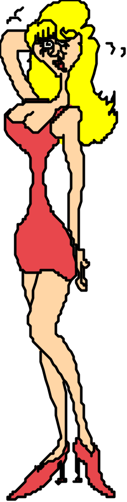 Dancing Woman in Red Dress - Vibrant Clipart for Your Projects
