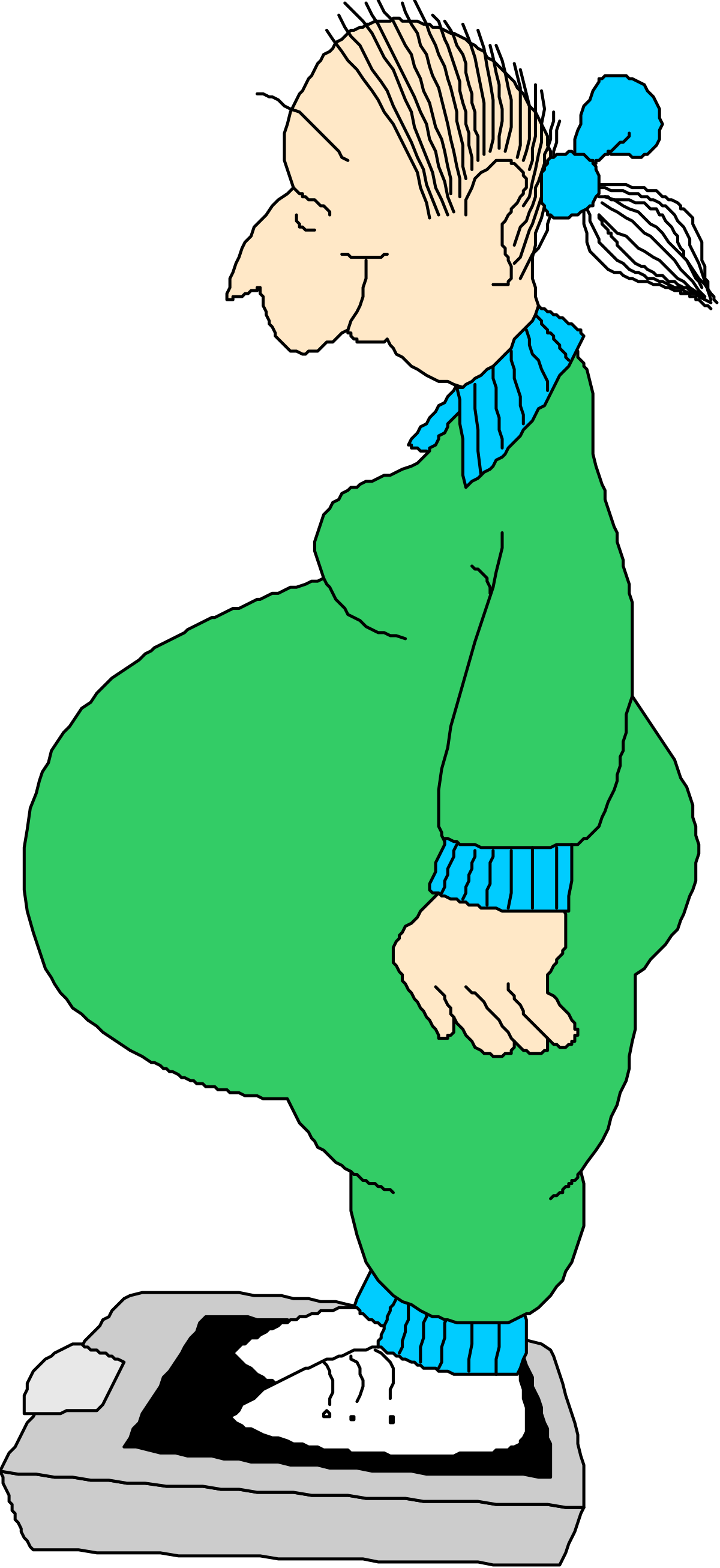 a cartoon character in a green sweater and blue hat clip art png transparent Cartoon Character in Green Sweater and Blue Hat - Playful Clipart