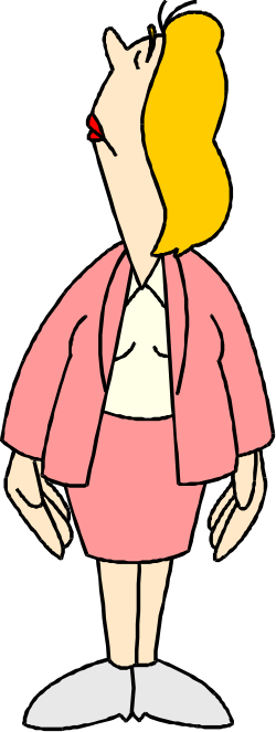 Pink Suit and White Shirt Woman Clipart - Stylish Professional Illustration