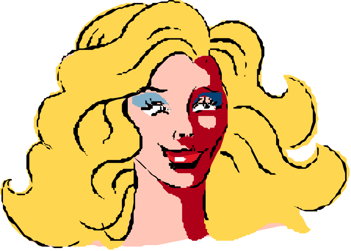 Blonde Woman with Blue Eyes Clipart - Vibrant and Versatile Visuals
