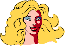 Blonde Woman with Blue Eyes Clipart - Vibrant and Versatile Visuals
