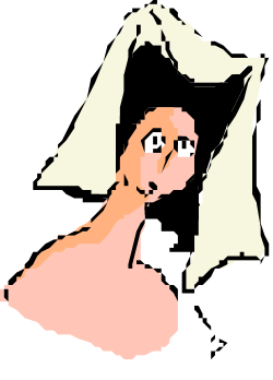 Woman in Pink Dress - Elegant Clipart Against Black Background