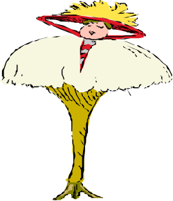 Woman in Yellow Dress and Red Hat - Vibrant Clipart Collection