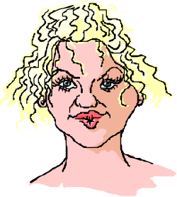Blonde Hair Woman Clipart - Vibrant Female Illustration