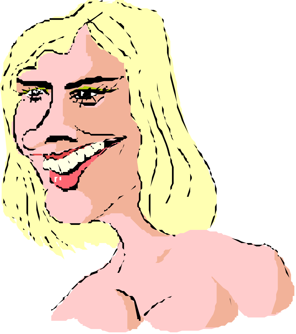 Blonde Woman Clipart Illustration - Vibrant and Versatile