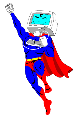 Superman Computer Character Clipart: Dynamic & Engaging Visuals
