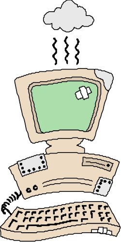 Laptop Clipart with Keyboard and Keys for Creative Projects