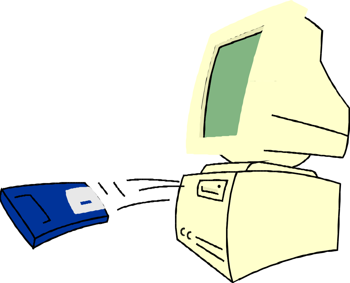 a computer and a book on a black background clip art png transparent Computer and Book on Black Background Clipart