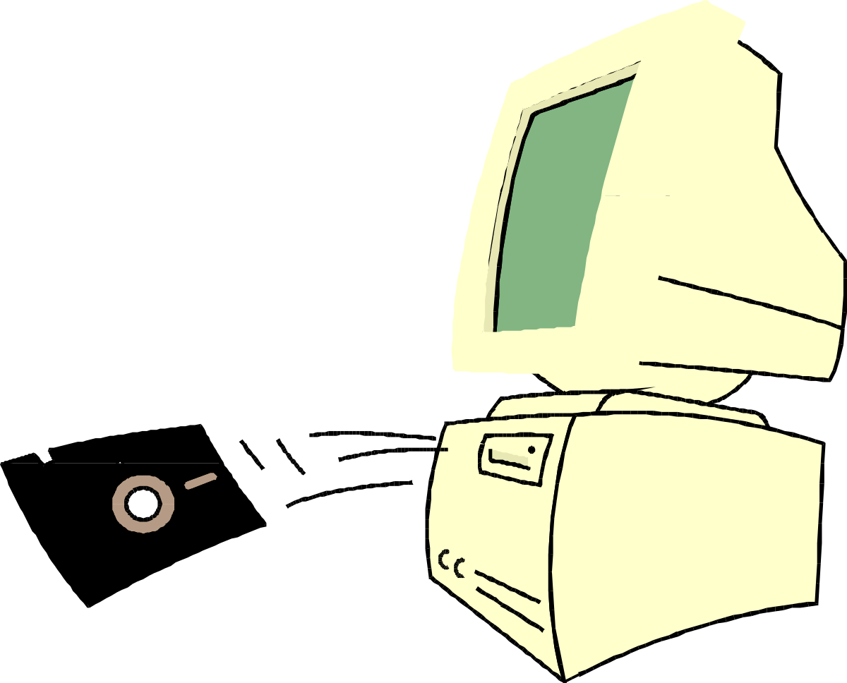 a computer with a green screen and a brown screen clip art png transparent Computer Clipart with Green and Brown Screens