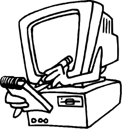 Computer Clipart with Keyboard and Mouse - Perfect for Projects