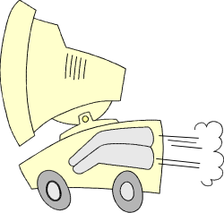 Yellow Toy Car on Black Background - Fun Clipart for Kids