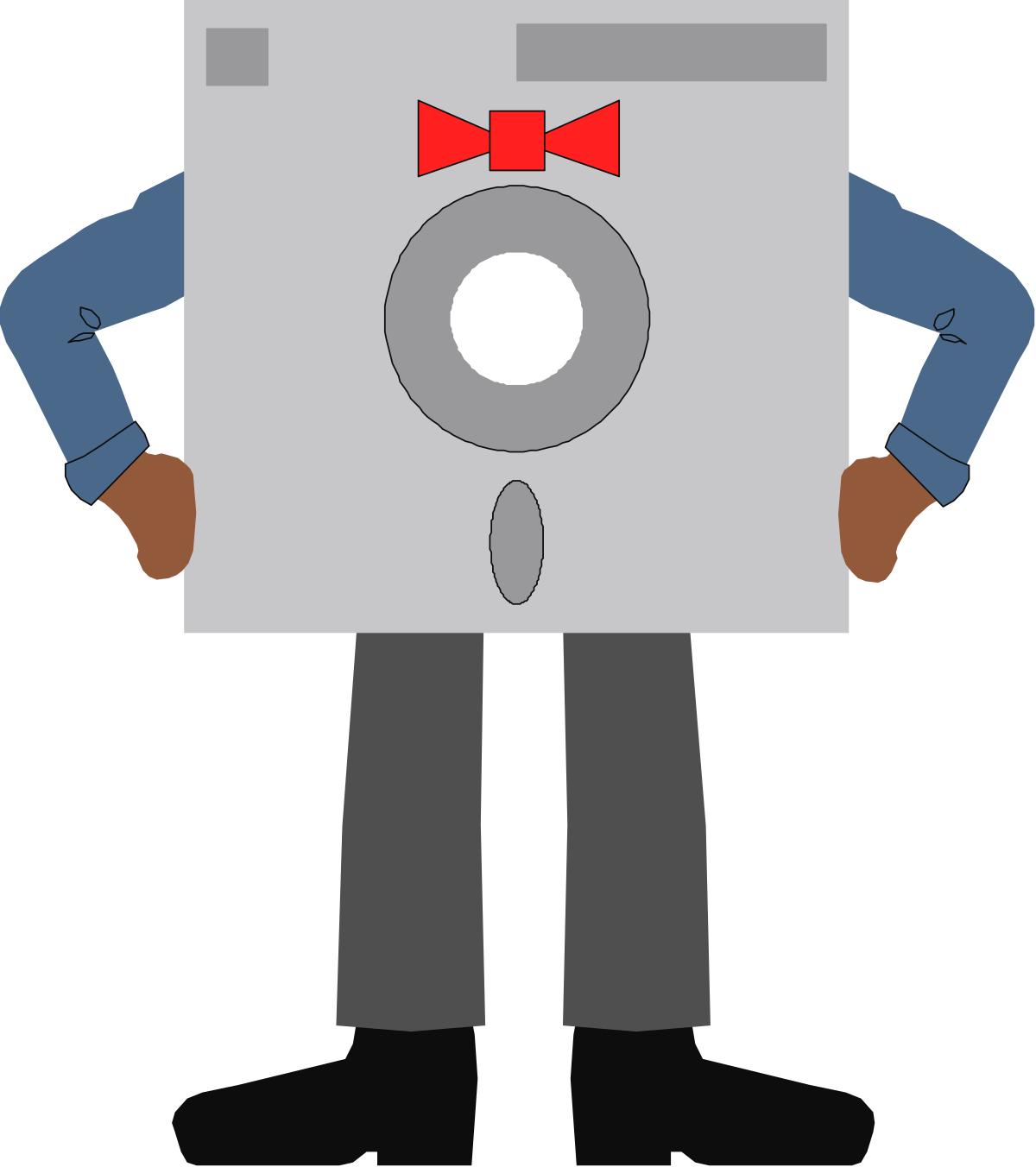 a man holding a piece of paper with a red bow clip art png transparent Man Holding Paper with Red Bow Clipart - Perfect for Celebrations
