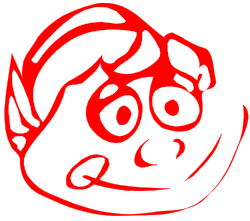 Panda Face Clipart with Red and White Design - Perfect for Unique Projects
