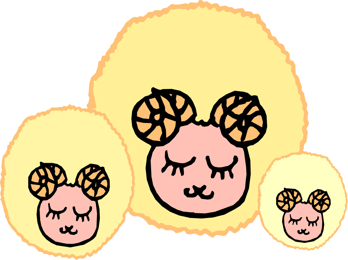 a sheep with two sheep ' s heads clip art png transparent Two-Headed Sheep Clipart: Unique and Playful Farm Animal Illustration