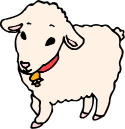 Sheep with Yellow Tag: Unique Clipart for Your Projects