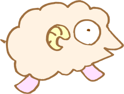 Cartoon Sheep with Big Nose - Whimsical Clipart for Fun Projects