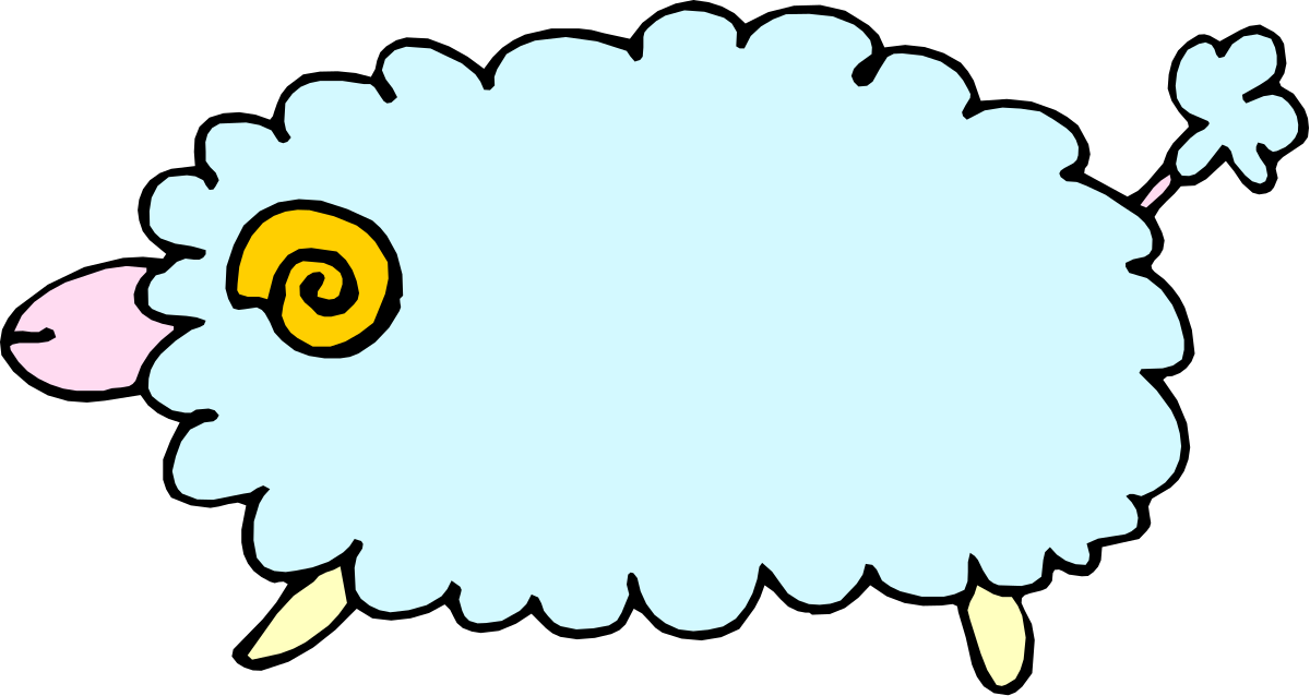 a sheep with a big yellow eye clip art png transparent Sheep Clipart with a Big Yellow Eye - A Unique Farm Animal Illustration