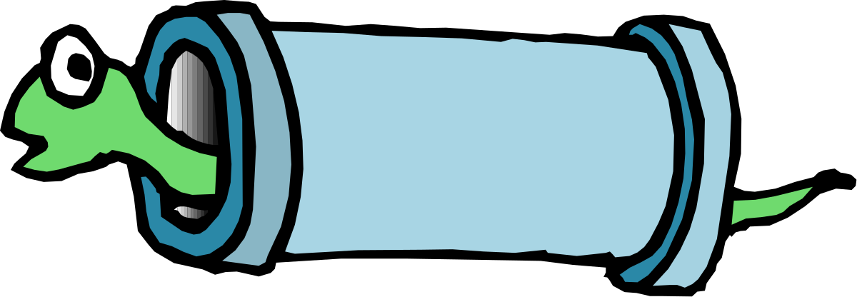 Blue and Green Trash Can Clipart with Green Arrow for Recycling