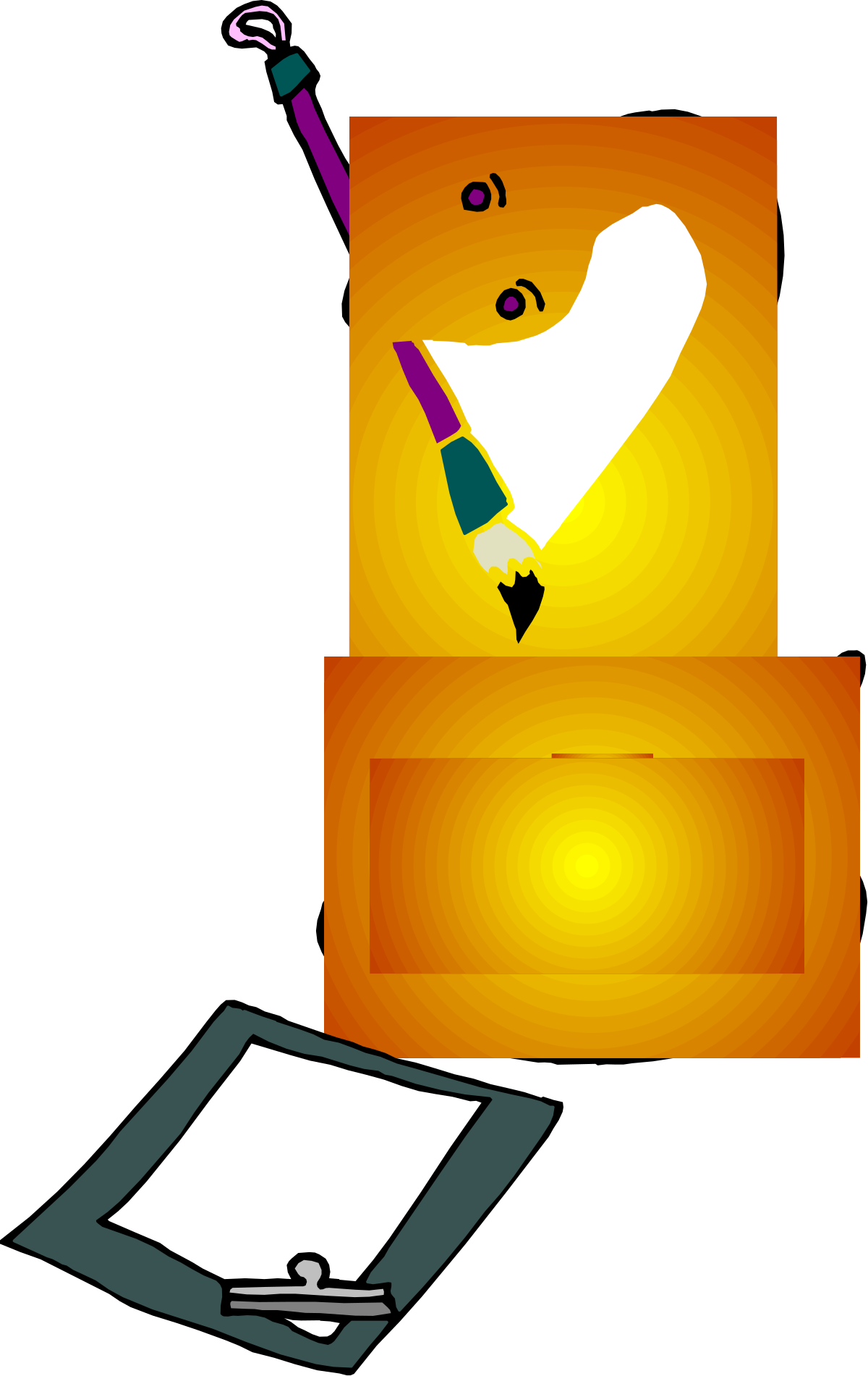 Heart and Book with Pen Clipart - Perfect for Creative Projects