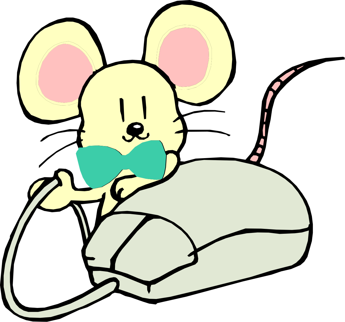 Mouse with Mask Clipart  Fun and Whimsical Animal Illustration