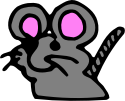 Cartoon Face with Pink Eyes Clipart for Fun Designs