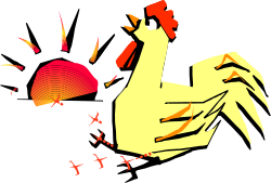 Chicken Sitting on the Ground Clipart - Perfect for Your Creative Projects