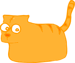 Adorable Cat with Big Eyes and Nose Clipart for Fun Designs