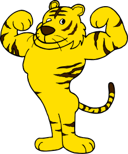 Cartoon Character with Big Fist  Fun and Playful Clipart
