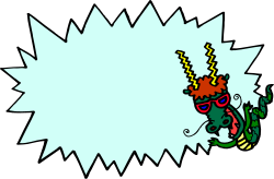 Cartoon Character with Speech Bubble Clipart for Fun Communication