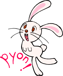 White Rabbit with Pink Heart Clipart - Adorable and Playful SVG Graphic