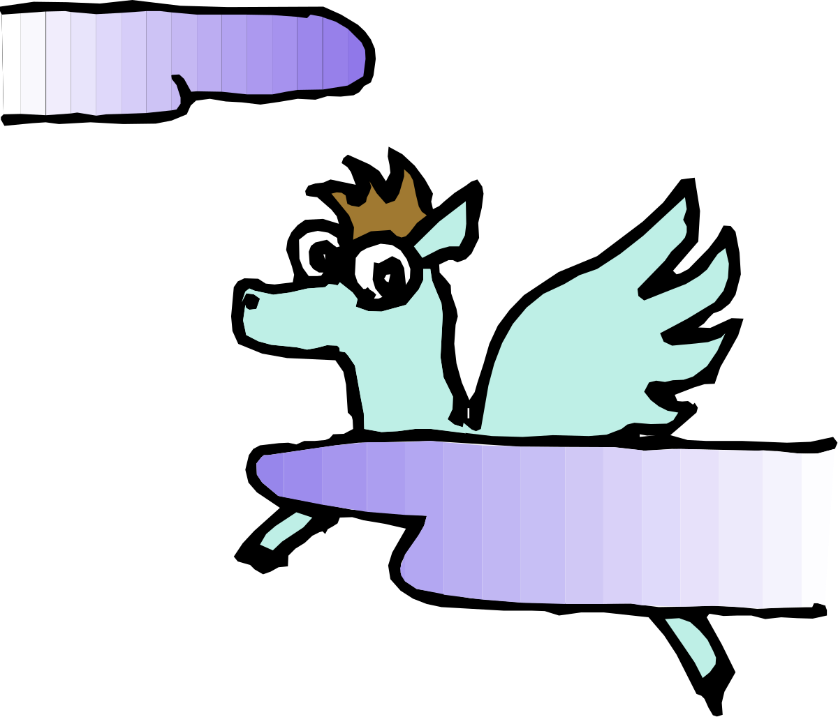 a cartoon pony with a crown on its head clip art png transparent Cartoon Pony with Crown Clipart for Fun Projects