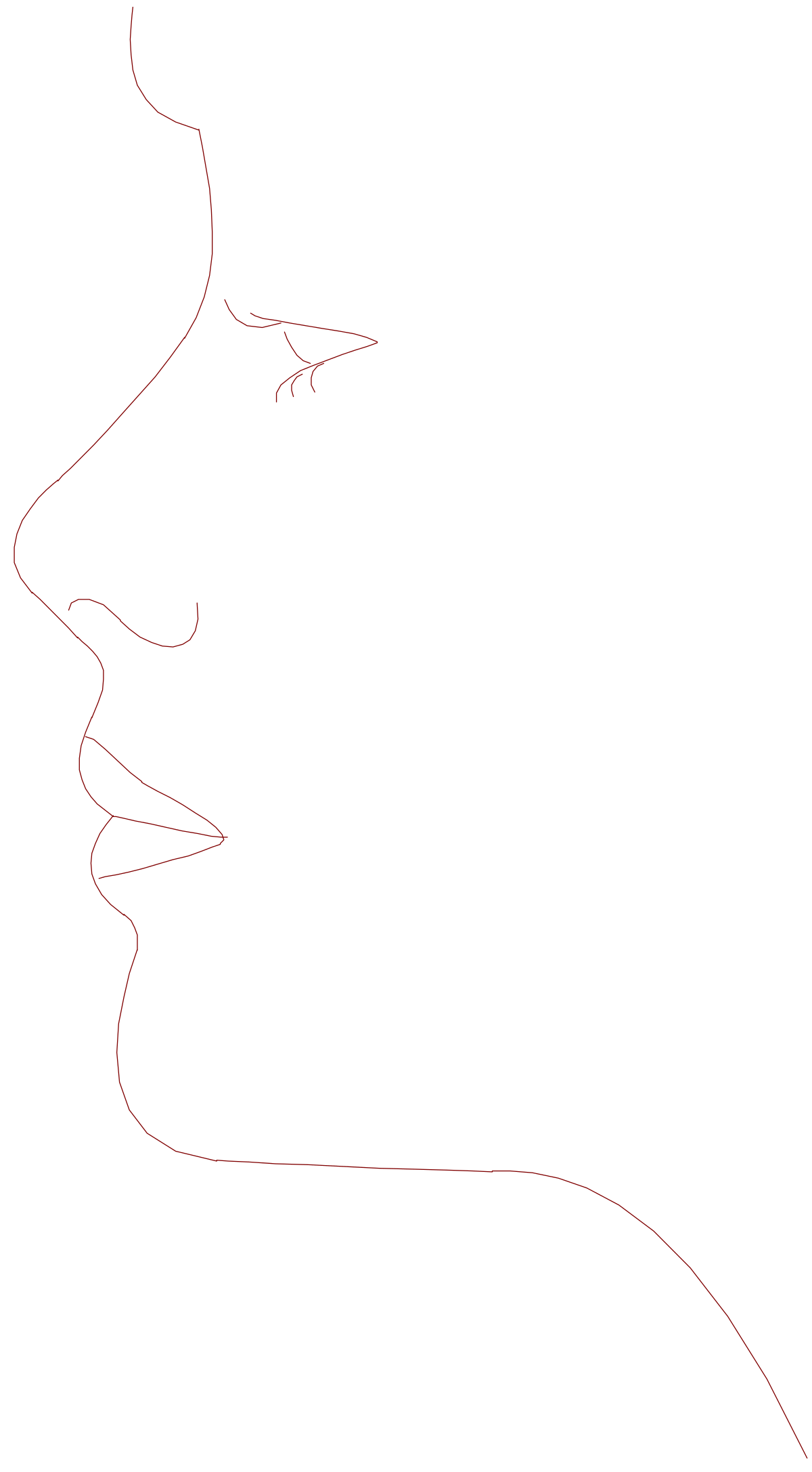 Silhouette of a Man's Face Clipart - Unique and Versatile Designs