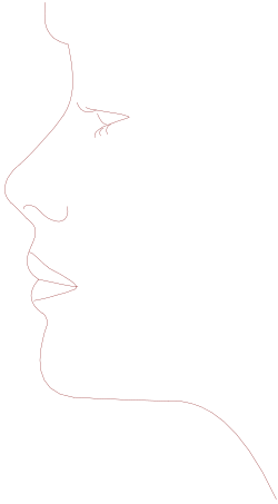 Silhouette of a Man's Face Clipart - Unique and Versatile Designs