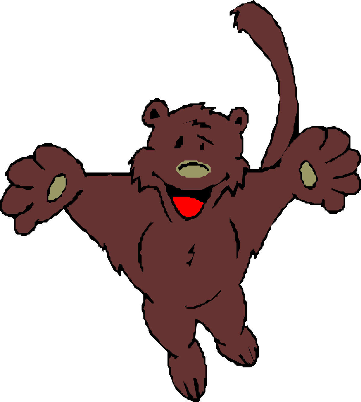 a cartoon bear with a red heart on its chest clip art png transparent Cartoon Bear with Red Heart - Adorable Clipart for Your Projects