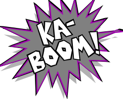 Ka Boom Logo Clipart - Dynamic Explosion Graphics