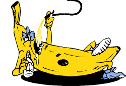 Person Laying on a Banana Peel Clipart - Humorous and Fun Illustration